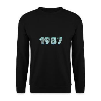 Ice 1987 - Unisex Pullover - Schwarz - Vorne - Alina (178cm) & Michal (187cm)
