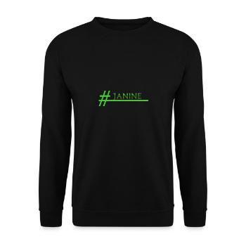 Stylish Janine - Unisex Sweatshirt - black - Front - Alina (178cm) & Michal (187cm)