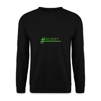 Stylish Robert - Unisex Sweatshirt - black - Front - Alina (178cm) & Michal (187cm)