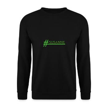Stylish Susanne - Unisex Sweatshirt - black - Front - Alina (178cm) & Michal (187cm)