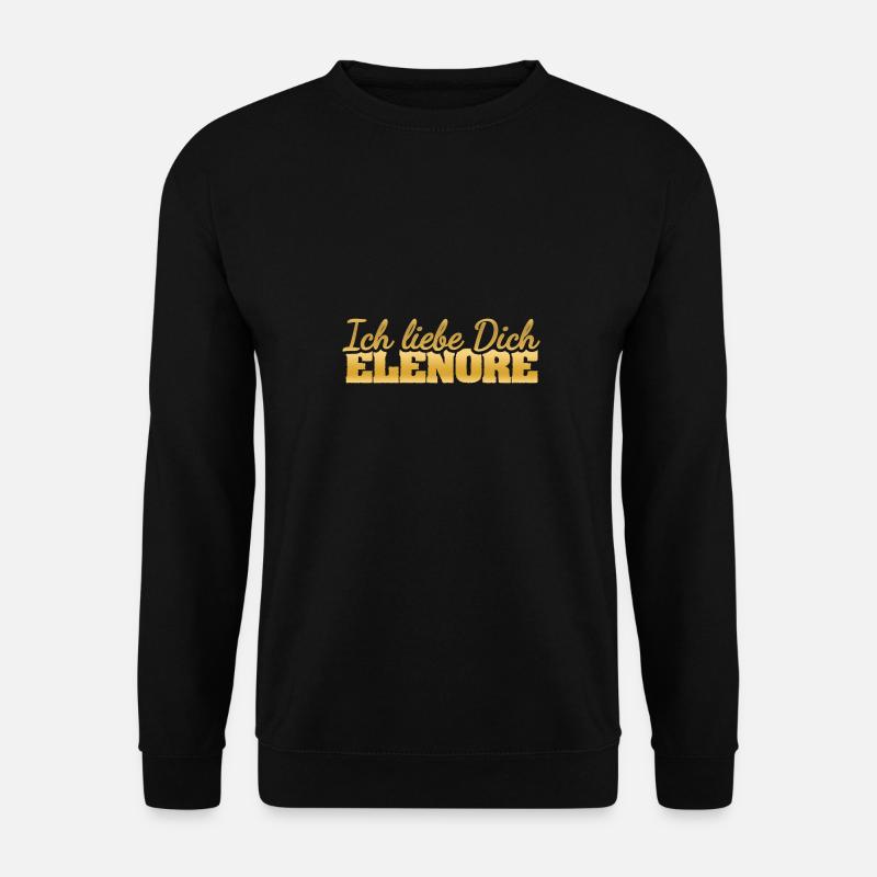 Liebesspruch Elenore - Unisex Pullover - Schwarz