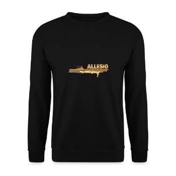 Malerei Allesio - Unisex Pullover - Schwarz - Vorne - Alina (178cm) & Michal (187cm)