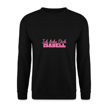 Isabell - Unisex Pullover - Schwarz - Vorne - Alina (178cm) & Michal (187cm)