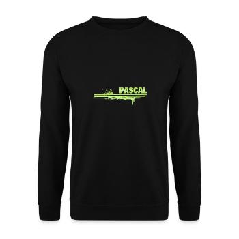 Pascal - Sweat-shirt Unisexe - noir - Devant - Alina (178cm) & Michal (187cm)