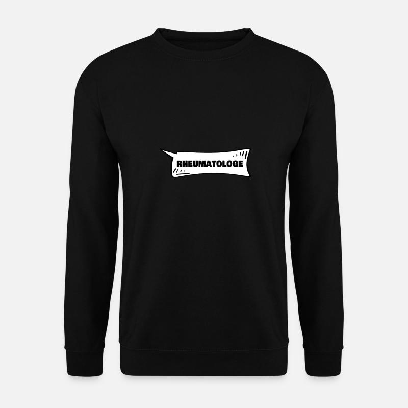 Rheumatologist as speech bubble - Unisex Sweatshirt - black