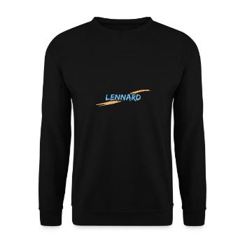 Cadeau pour Lennard - Sweat-shirt Unisexe - noir - Devant - Alina (178cm) & Michal (187cm)