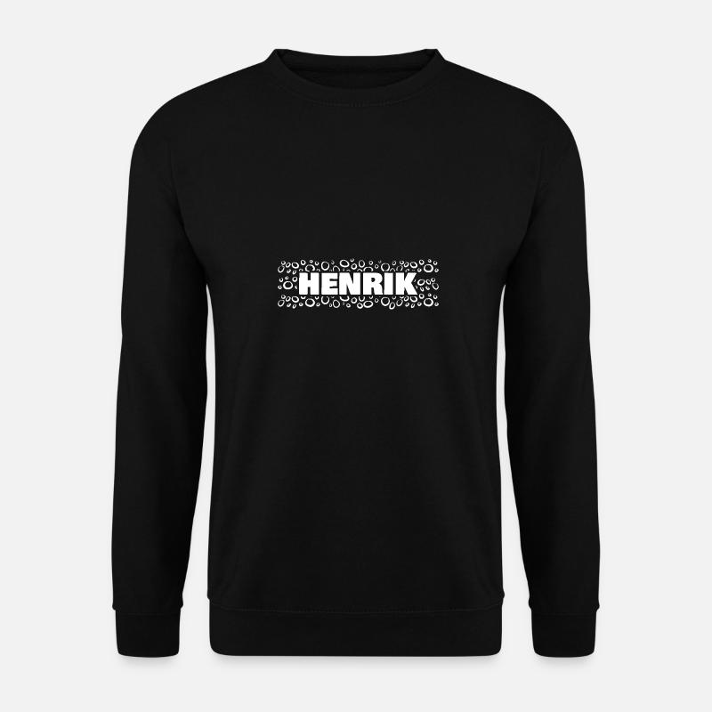 First name Henrik - Unisex Sweatshirt - black