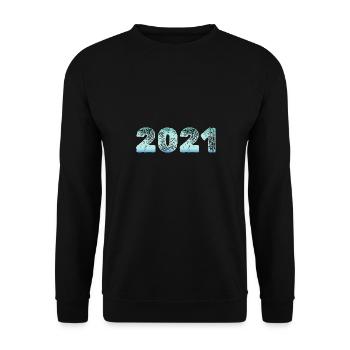 2021 - Unisex Pullover - Schwarz - Vorne - Alina (178cm) & Michal (187cm)