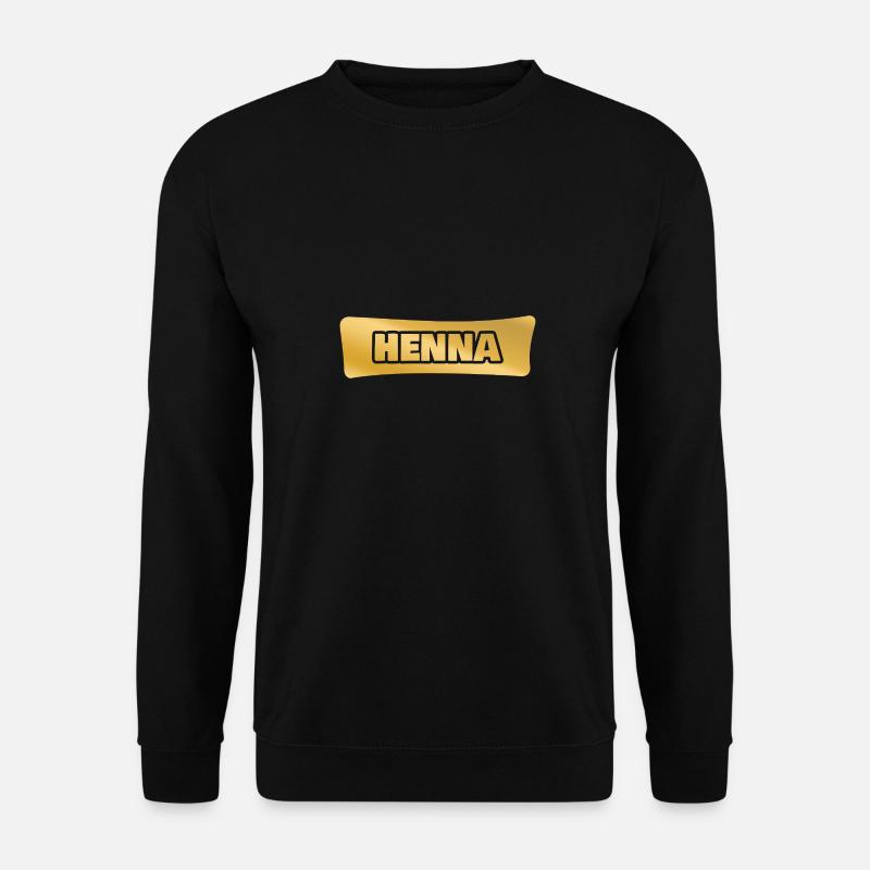 Henna - Unisex Sweatshirt - black