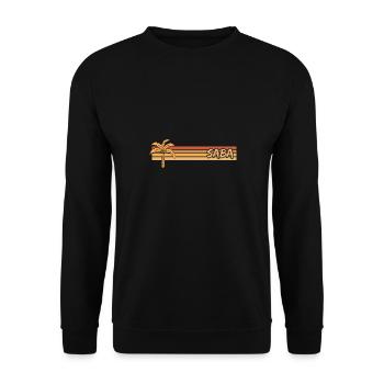 Saba Holidays - Unisex Sweatshirt - black - Front - Alina (178cm) & Michal (187cm)
