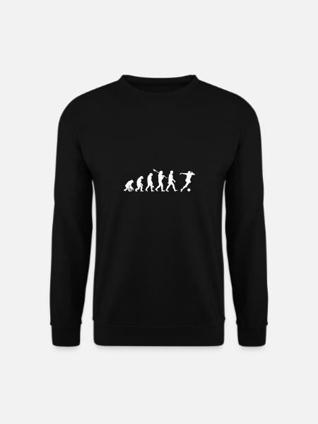 Fußball Evolution Geschenkidee - Unisex Pullover - Schwarz