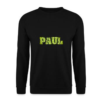 Paul - Unisex Sweatshirt - black - Front - Alina (178cm) & Michal (187cm)