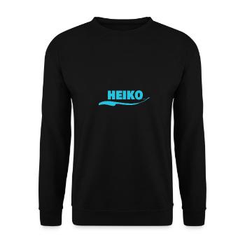 Heiko Heiko - Sweat-shirt Unisexe - noir - Devant - Alina (178cm) & Michal (187cm)