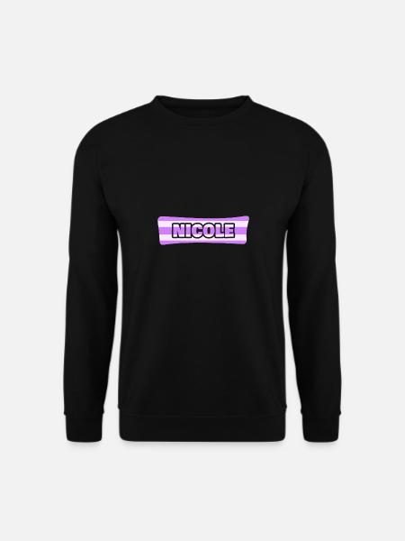 JGA Jungesellin Hochzeit Vorname Nicole - Unisex Pullover - Schwarz