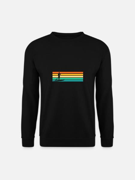 Rétro Stand Up Paddle - Sweat-shirt Unisexe - noir