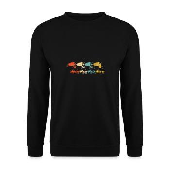 Toucan Bird Rainforest - Unisex Sweatshirt - black - Front - Alina (178cm) & Michal (187cm)