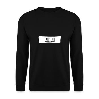 Geschenk für Lilli - Unisex Pullover - Schwarz - Vorne - Alina (178cm) & Michal (187cm)