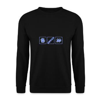 Geschenk für Bryan - Unisex Pullover - Schwarz - Vorne - Alina (178cm) & Michal (187cm)