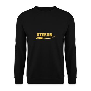 Gift for stefan - Unisex Sweatshirt - black - Front - Alina (178cm) & Michal (187cm)