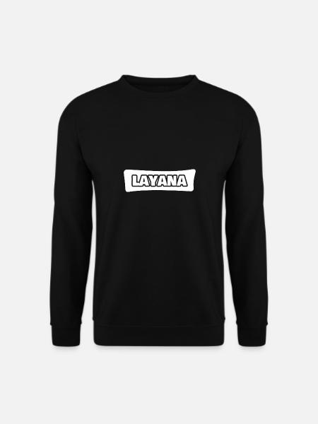 Nom: Layana - Sweat-shirt Unisexe - noir