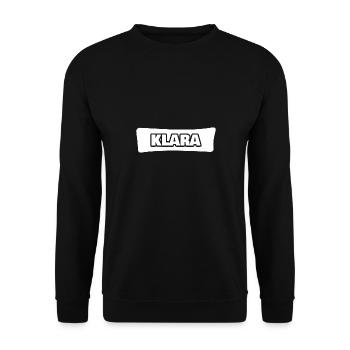 Cadeau pour Klara - Sweat-shirt Unisexe - noir - Devant - Alina (178cm) & Michal (187cm)