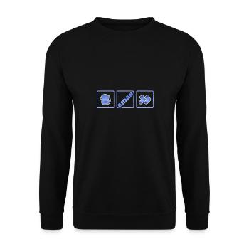 Naissance d’Aidan - Sweat-shirt Unisexe - noir - Devant - Alina (178cm) & Michal (187cm)
