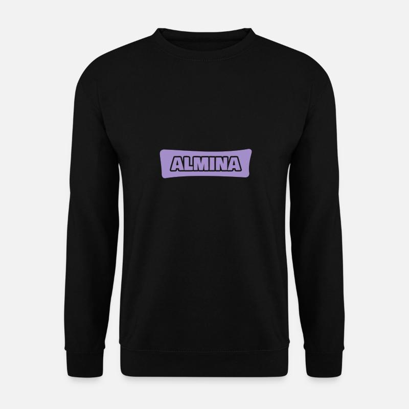 Almina als Vorname - Unisex Pullover - Schwarz