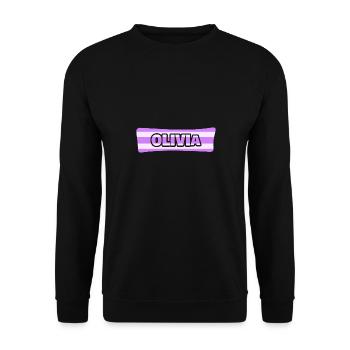 Hochzeit Olivia - Unisex Pullover - Schwarz - Vorne - Alina (178cm) & Michal (187cm)