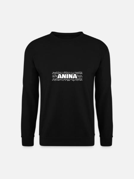 First name Anina - Unisex Sweatshirt - black