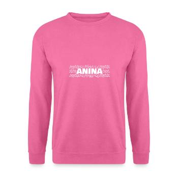 Vorname Anina - Unisex Pullover - Pink - Vorne