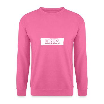 Leora comme nom - Sweat-shirt Unisexe - rose - Devant
