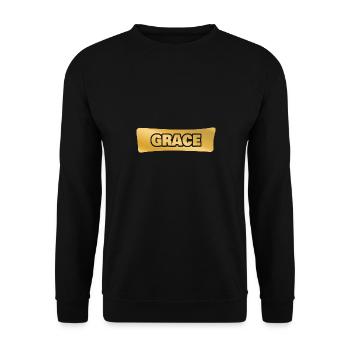 Gift for Grace - Unisex Sweatshirt - black - Front - Alina (178cm) & Michal (187cm)