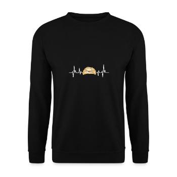 Pierogi polonais - Sweat-shirt Unisexe - noir - Devant - Alina (178cm) & Michal (187cm)