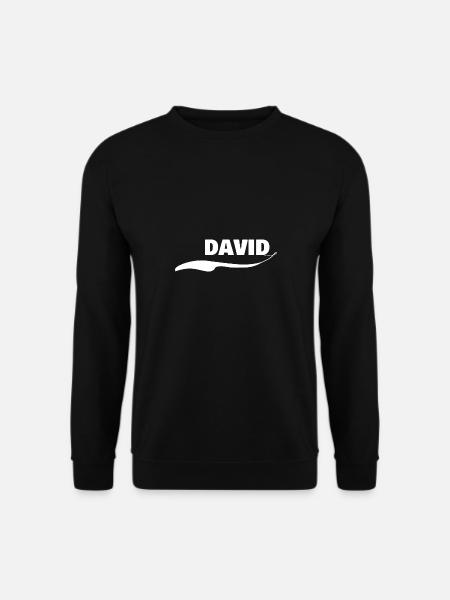 First name David - Unisex Sweatshirt - black
