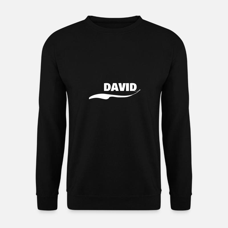 Vorname David - Unisex Pullover - Schwarz