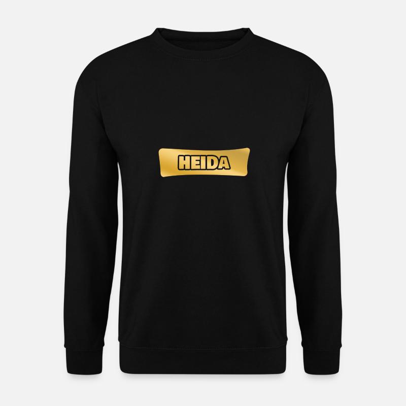 First name Heida - Unisex Sweatshirt - black