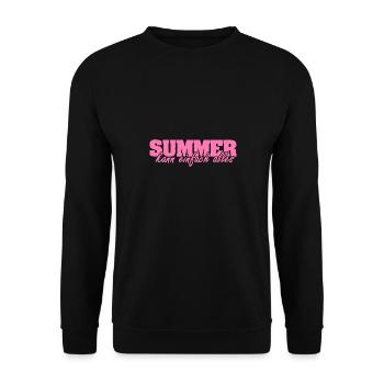 Mrs. Summer - Unisex Sweatshirt - black - Front - Alina (178cm) & Michal (187cm)