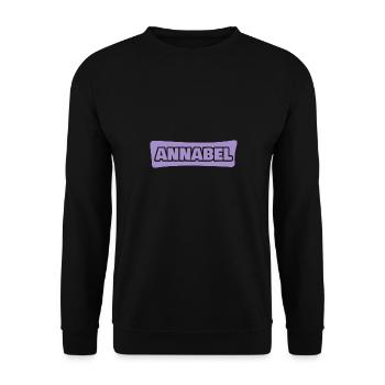 Annabel comme prénom - Sweat-shirt Unisexe - noir - Devant - Alina (178cm) & Michal (187cm)