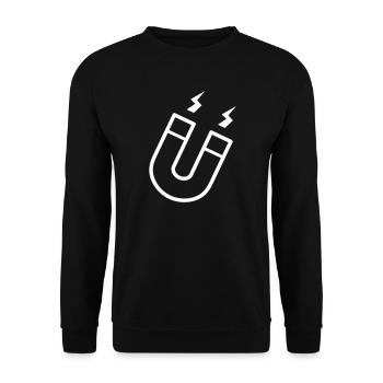 Magnet - Unisex Sweatshirt - black - Front - Alina (178cm) & Michal (187cm)