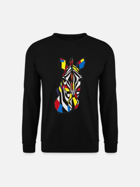 Zebra - Unisex Sweatshirt - black