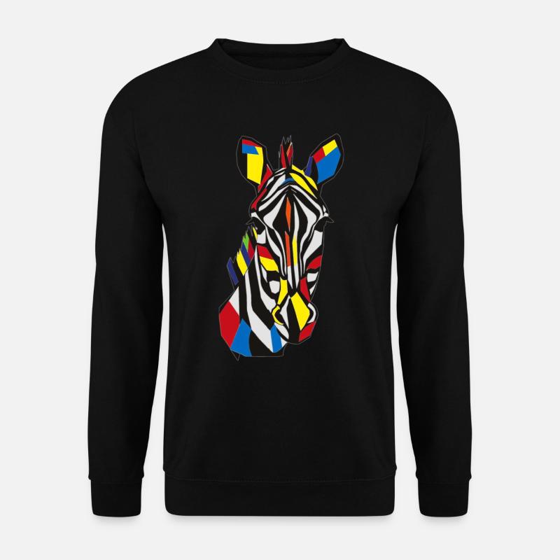 Zebra - Unisex Pullover - Schwarz
