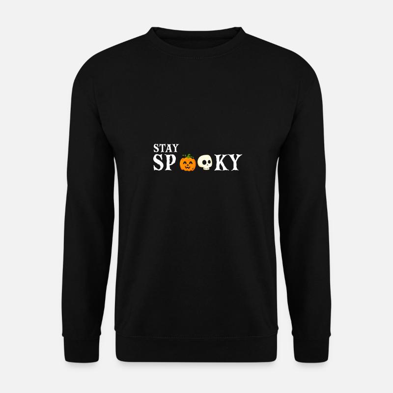Stay Spooky Cute Funny Halloween Designs - Unisex Pullover - Schwarz