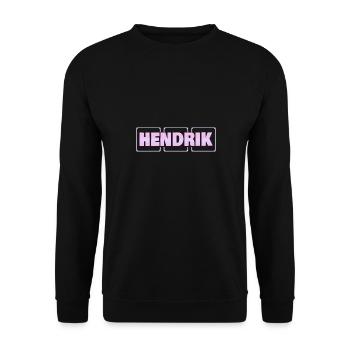 Grossesse Hendrik - Sweat-shirt Unisexe - noir - Devant - Alina (178cm) & Michal (187cm)