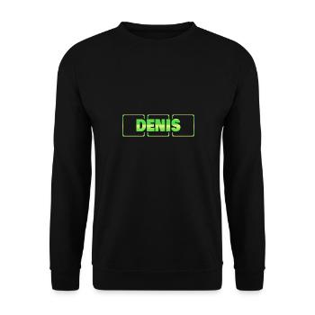 Gift Idea Denis - Unisex Sweatshirt - black - Front - Alina (178cm) & Michal (187cm)
