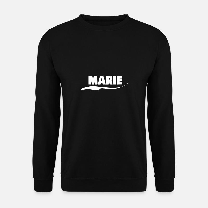 Namensschild Marie - Unisex Pullover - Schwarz