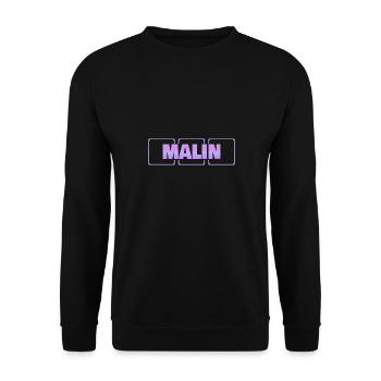 Malin comme grossesse - Sweat-shirt Unisexe - noir - Devant - Alina (178cm) & Michal (187cm)