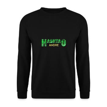Gift for Andre - Unisex Sweatshirt - black - Front - Alina (178cm) & Michal (187cm)