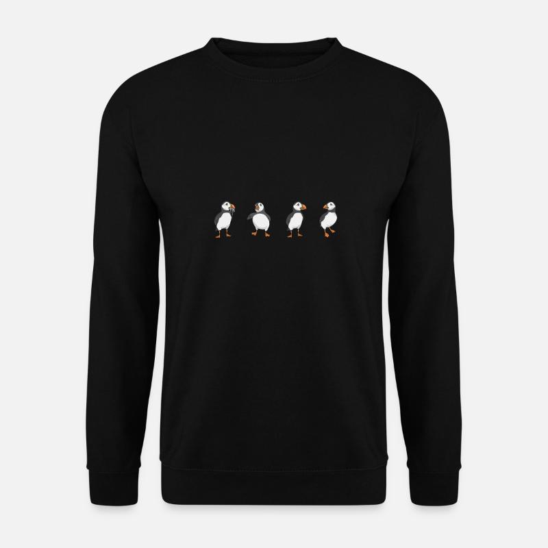 macareux macareux moines oiseaux Lunde - Sweat-shirt Unisexe - noir
