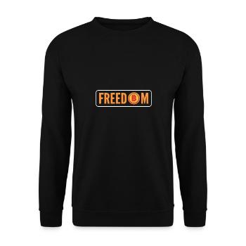 Bitcoin - Unisex Pullover - Schwarz - Vorne - Alina (178cm) & Michal (187cm)