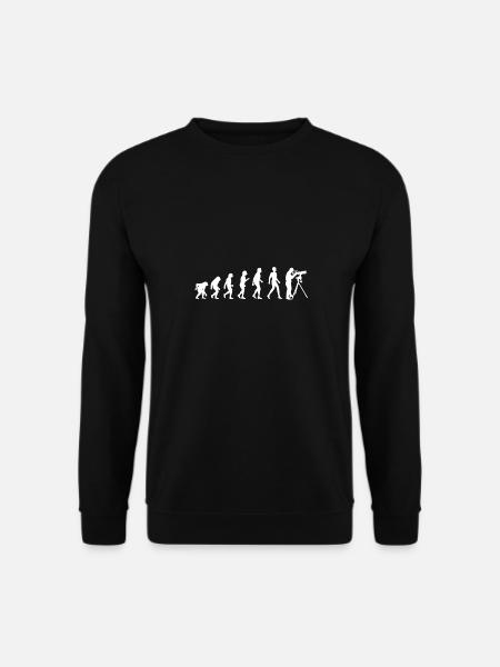 Astrophotographer evolution - astrophotography - Unisex Sweatshirt - black